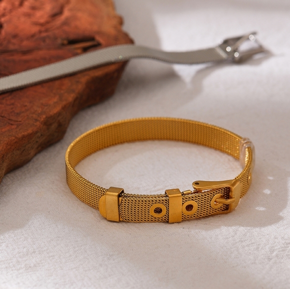 Chic Stainless Steel Bangle Bracelet - Picture 6 of 8